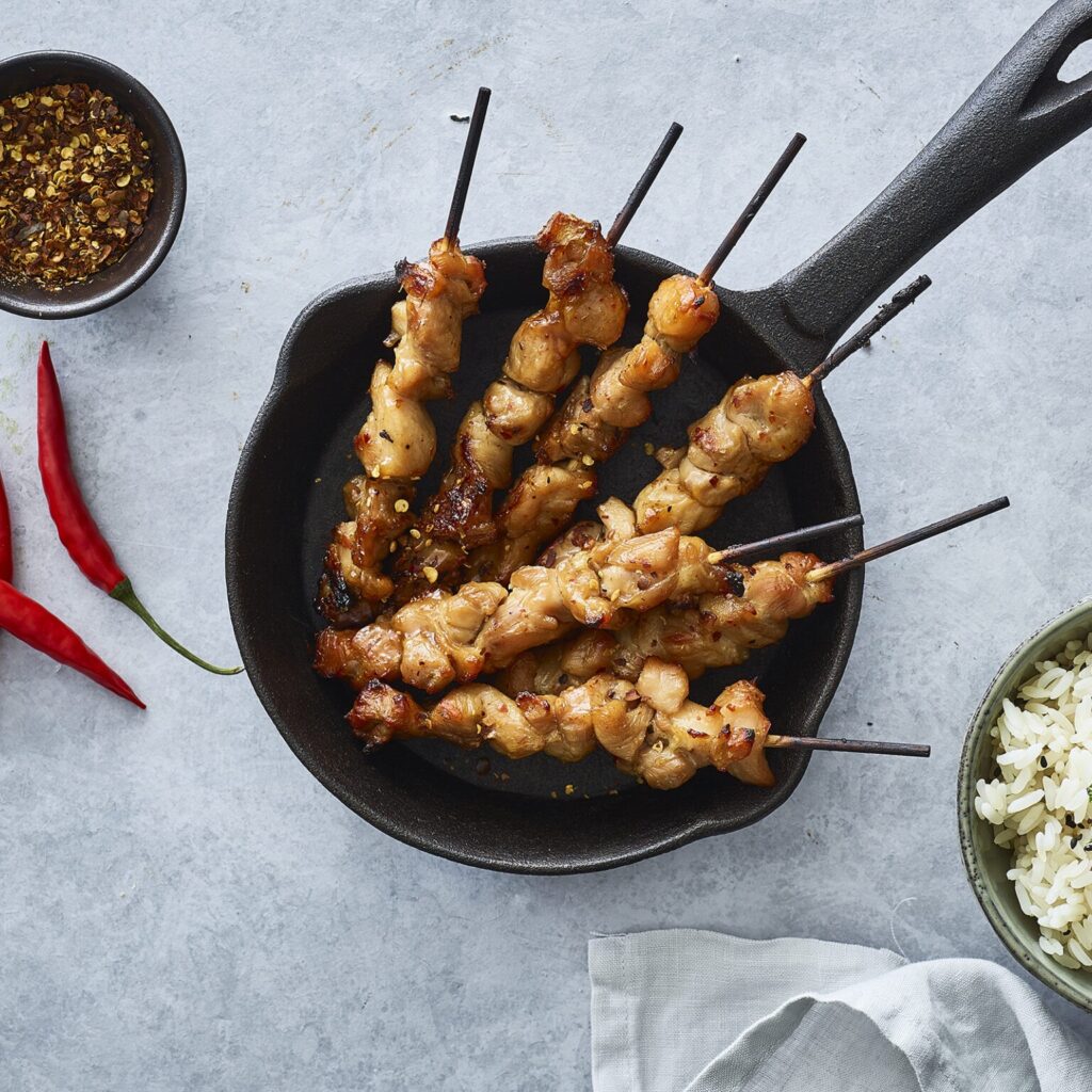 Kyllinge Spyd Chili Yakitori. 1.5 kg. Kitchen Joy