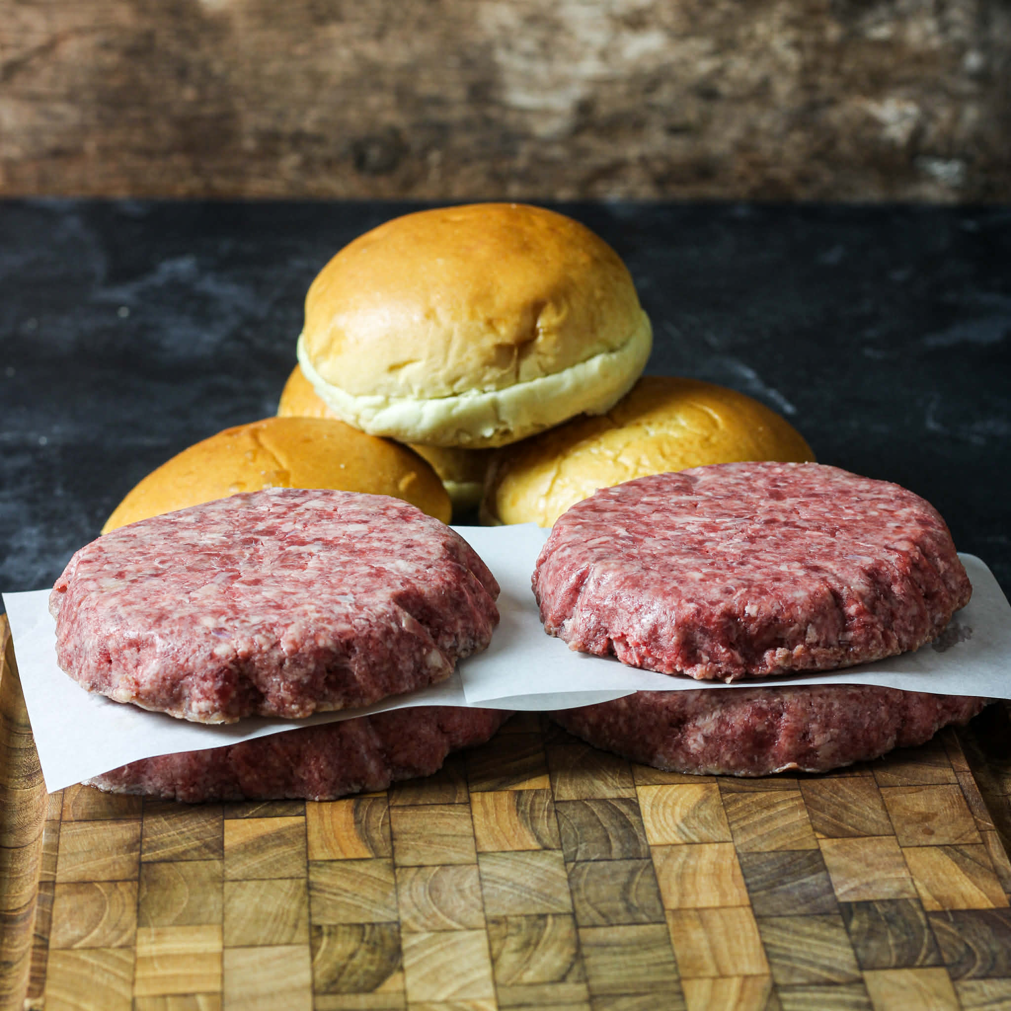 Burger Pakken. 4 styk - Wagyu