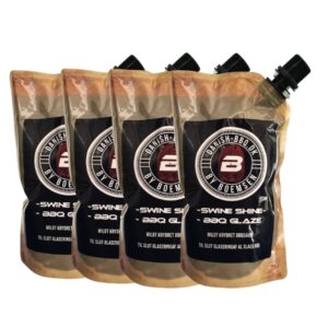 4 x Swine Shine Sauce. Danish BBQ By Boemsen. 250 ml