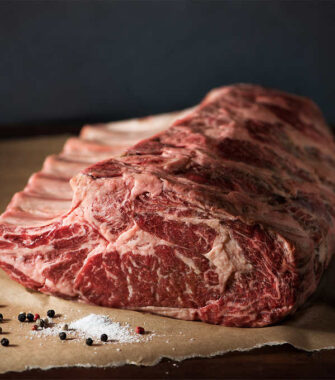 Ribeye Stykke på ben, halv. Carima. Frost