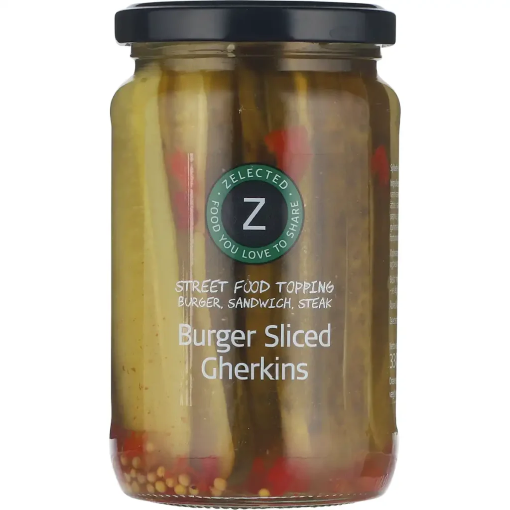 Burger Sliced Agurker. 330 gram. Zelected