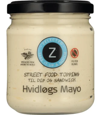 Hvidløgs Mayo. Zelected Foods. 180 gram.
