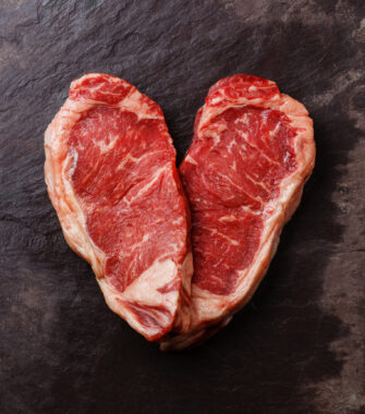 Striploin Steaks. Cabana Las Lilas. Argentina