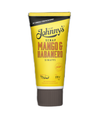 Johnny's Mango & Habanero Sennep. 200 g