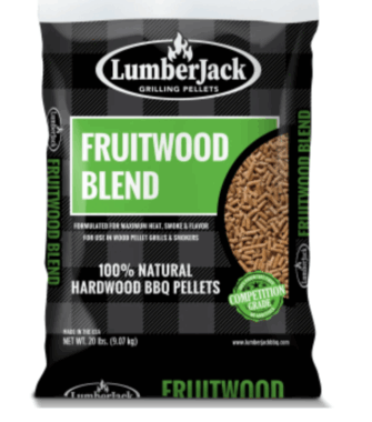 LumberJack træpiller. Fruitwood Blend. 9 kg