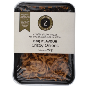 Crispy Onions - BBQ Flavour. Zelected Foods. 90 gram