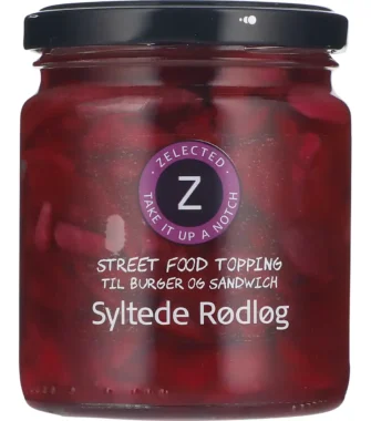 Syltede Rødløg. 240 gram. Zelected